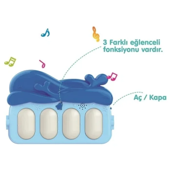 Babycim Piyanolu Balina Oyun Halısı - Görsel 3