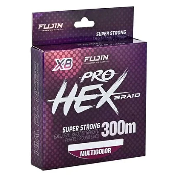 Fujin Pro Hex Braid 8x 300 M 0.27 Mm 18 Kg Multicolor İp Misina - Görsel 5
