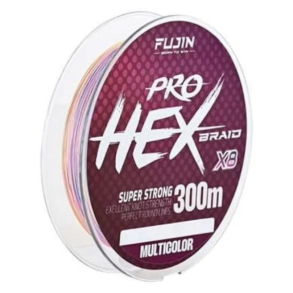 Fujin Pro Hex Braid 8x 300 M 0.27 Mm 18 Kg Multicolor İp Misina - Görsel 4