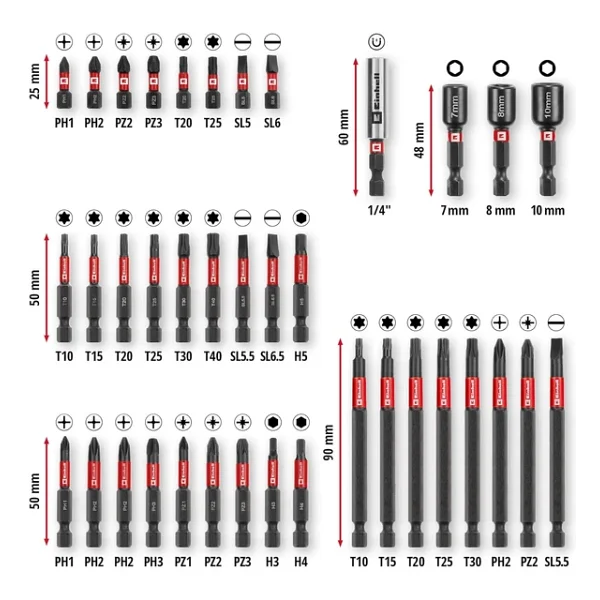 Einhell Bits Uç Set 38 Parça 109250 - Görsel 4