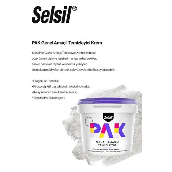 Selsil Pak 5 Al 4 Öde, 500 Gr Genel Amaçlı Temizleyici Krem Ve Rosie Pamuk - Görsel 4