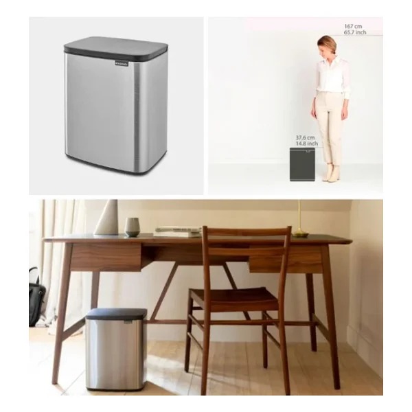 Brabantia Bo Fpp Matt Steel Çöp Kutusu 12lt - Görsel 5