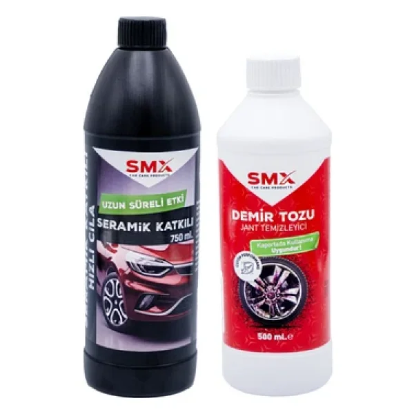 Smx Seramik Katkılı Hızlı Ve Pratik Cila 750ml. + Demir Tozu & Jant Temizleyici 500 Ml - Görsel 3
