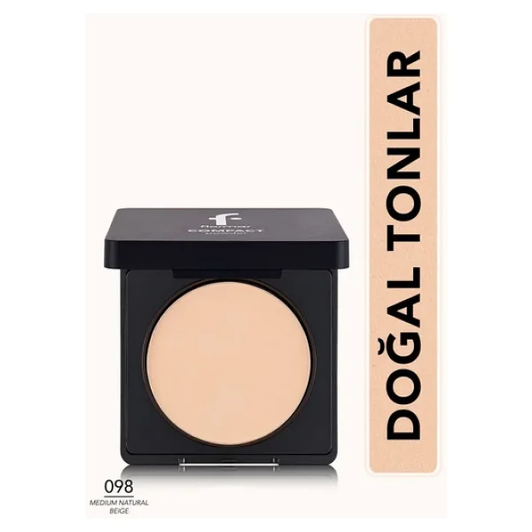 Flormar Yüksek Pigmentli & Yarı Mat 098 Medium Natural Beige 11 Gr Kompakt Pudra - Görsel 2