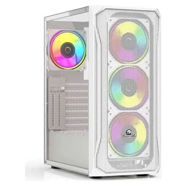 Gamebooster GB-T005mw RGB Fanlı Beyaz Atx Oyuncu Kasası - Görsel 6