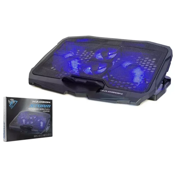 Hadron HD2008 4 Led Fanlı USB 2.0 9"-17" Laptop Soğutucu - Görsel 6