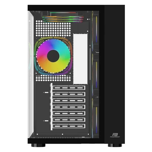 Power Boost Pb-Ss02b Argb Fanlı Siyah Atx Oyuncu Kasası - Görsel 6