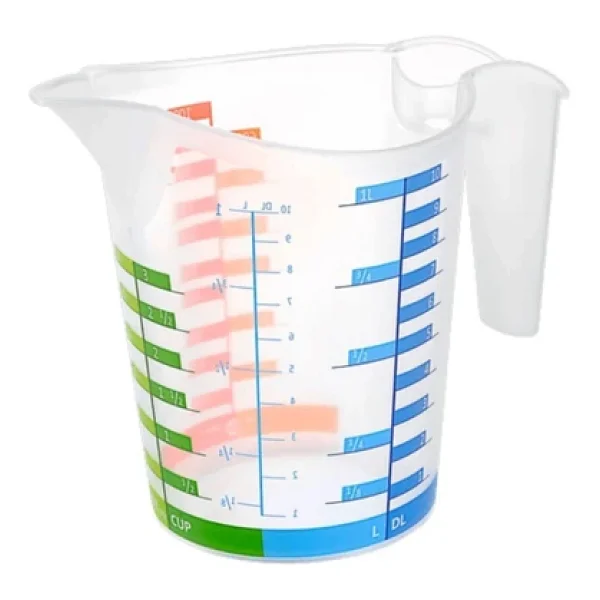 Buffer 500 Ml Renkli Dereceli Sert Plastik Mutfak Ölçü Kabı - Görsel 4