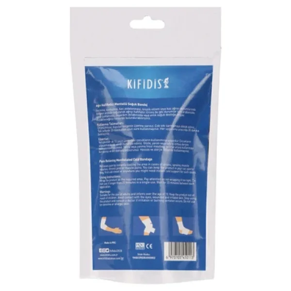 Kifidis Ağrı Hafifletici Mentollü Soğuk Bandaj 10 Cm X 2,6 M - Görsel 2