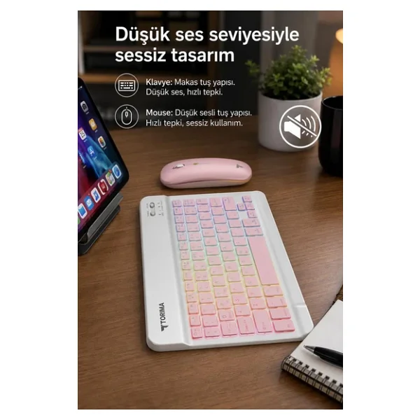 Torima Tmk-09 RGB Kablosuz Klavye Mouse Seti - Görsel 3
