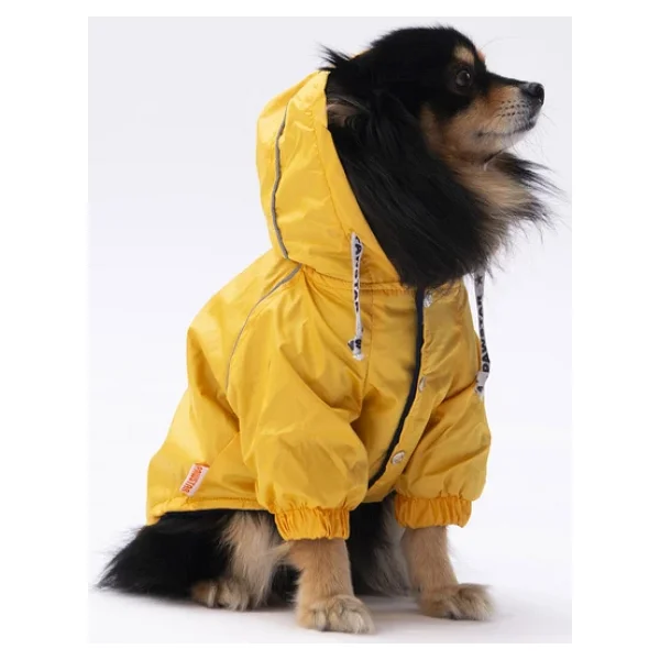 Pawstar Pluvia İçi Polar Küçük Irk Köpek Yağmurluğu Sarı - Görsel 2
