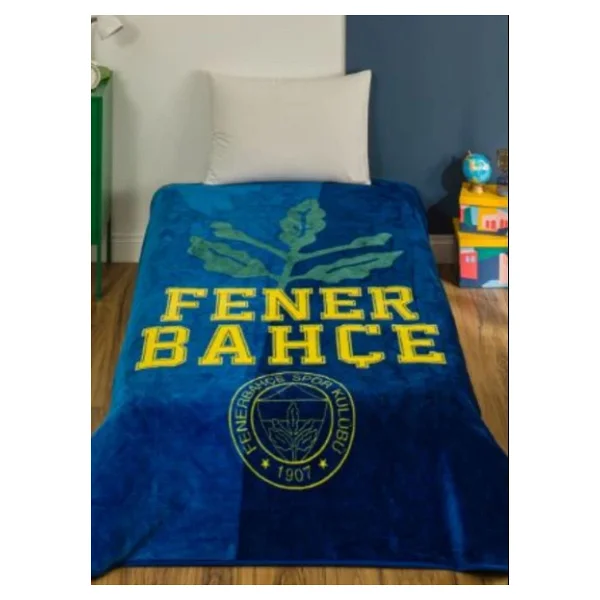 Taç Lisanslı Fenerbahçe Palamut 160x220 Cm Tek Kişilik Battaniye - Görsel 3