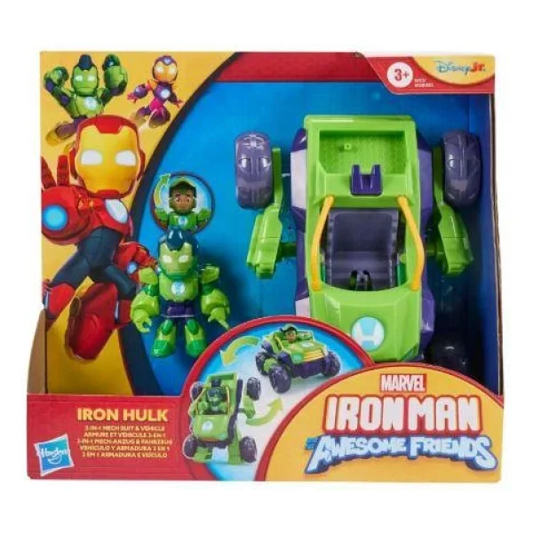 Marvel Iron Man And His Awesome Friends 2'si 1 Arada Iron Hulk Figürü G1475 - Görsel 6