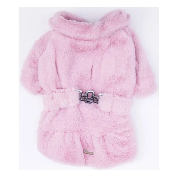 Pawstar Pembe Paris Küçük Irk Köpek Ceketi - Görsel 2