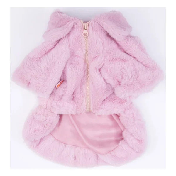 Pawstar Pembe Paris Küçük Irk Köpek Ceketi - Görsel 4