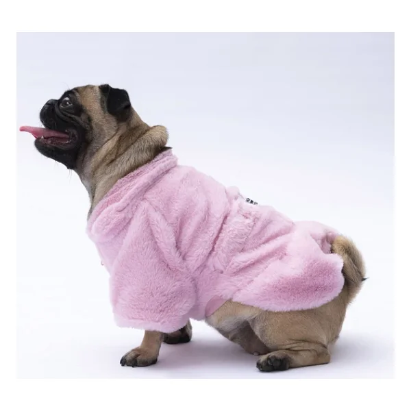 Pawstar Pembe Paris Küçük Irk Köpek Ceketi - Görsel 6