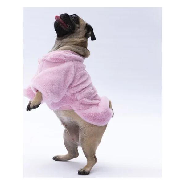 Pawstar Pembe Paris Küçük Irk Köpek Ceketi - Görsel 5