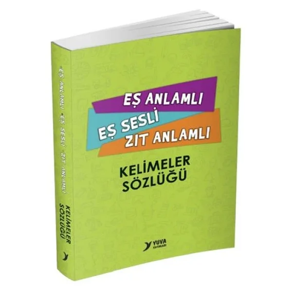 Resimli, Eş Anlamlı, Eş Sesli, Zıt Anlamlı - Kelimeler Sözlüğü - Görsel 6
