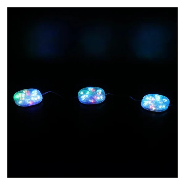 Powermaster Pm-14702 12 Volt 3 Watt RGB Yanıp Sönen Çakar 6565-2835 Modül LED 65x65x12mm - Görsel 3