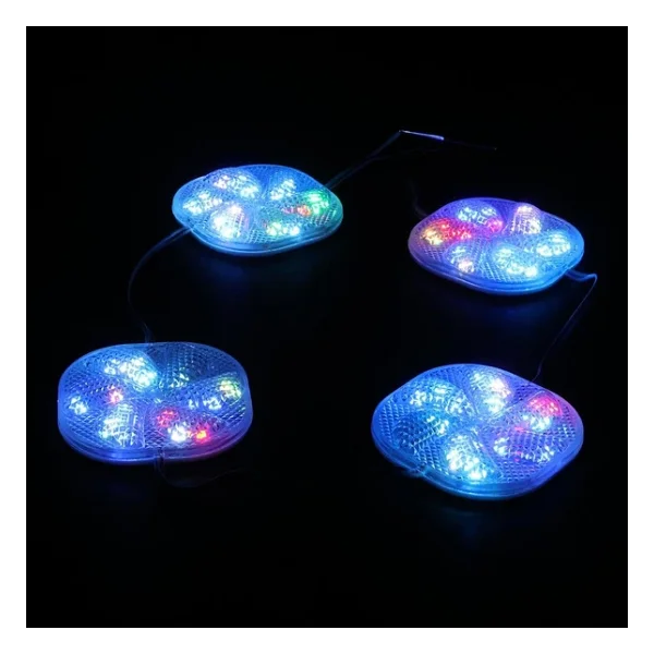 Powermaster Pm-14702 12 Volt 3 Watt RGB Yanıp Sönen Çakar 6565-2835 Modül LED 65x65x12mm - Görsel 2