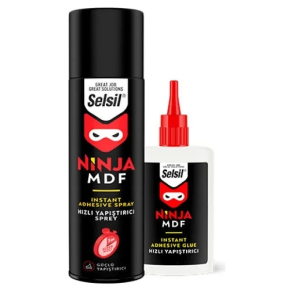 Selsil Ninja Mdf Hızlı Yapıştırıcı 400 Ml + 100 Gr - Görsel 4