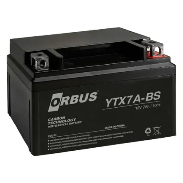 Orbus Ytx7a-Bs 12 V 7 Ah Motosiklet Aküsü - Görsel 3