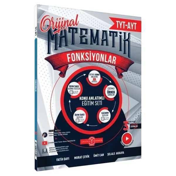 Orijinal Yayınları Tyt-Ayt Matematik Fonksiyonlar Konu Anlatımlı Eğitim Seti - Görsel 3