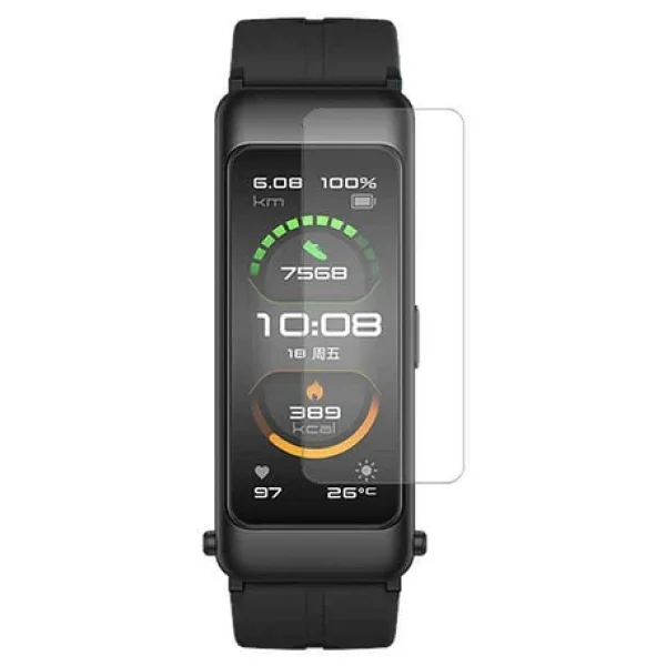 Ecr Huawei Band 6 HD-Şeffaf Gerçek Kırılmayan Nano Ekran Koruyucu (2 Adet) - Görsel 2