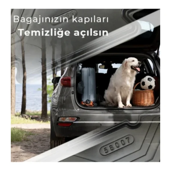 Knb Toyota Corolla Bagaj Havuzu 2013-2019 Yılları Arası Uyumlu Siyah Renk - Görsel 3