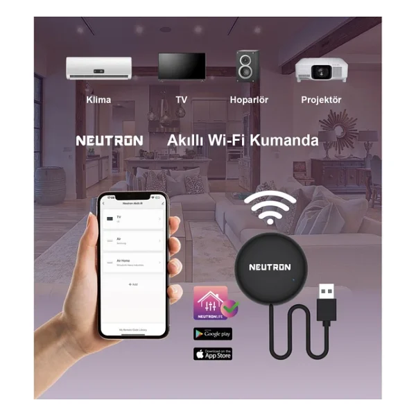 Neutron Ntl-Ir-02s Akıllı Wi-Fi Kumanda - Görsel 8