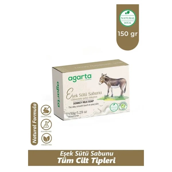 Agarta Doğal El Yapımı Eşek Sütü 150 Gr Sabun - Görsel 5