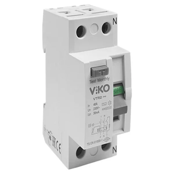 Viko Vtr2-4030 2x40 A 30 Ma Ac Tipi Kaçak Akım Rölesi - Görsel 5