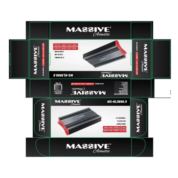 Massive Ms-Kl5800.5 7000 W Oto Amplifikatör - Görsel 7