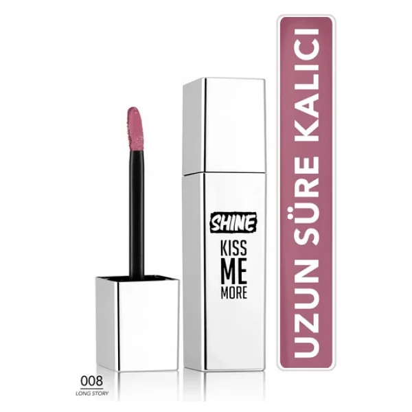 Flormar Shine Kiss Me More 008 Long Story Likit Ruj - Görsel 3