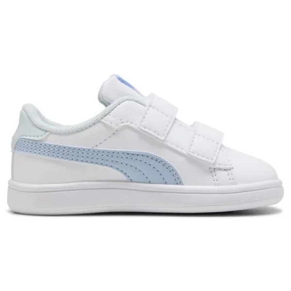 Puma Smash 3.0 Badges V 397287-09 Beyaz-Mavi Bebek Spor Ayakkabı - Görsel 4