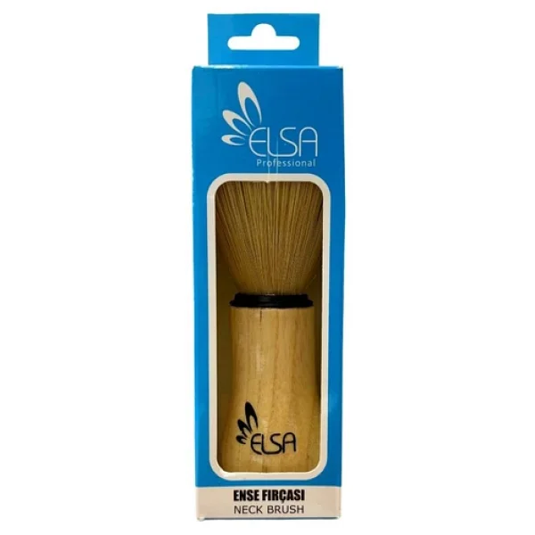 Elsa Premium Büyük Boy Ense Fırçası Açık Renk Ahşap Sap 16 Cm - Görsel 2