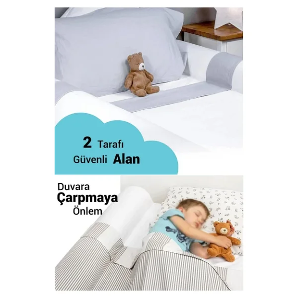 Wellgro 140 Cm Sünger Yatak Bariyeri, Çocuk Yatak Kenar Korkuluğu - Görsel 3