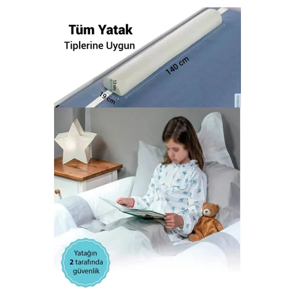 Wellgro 140 Cm Sünger Yatak Bariyeri, Çocuk Yatak Kenar Korkuluğu - Görsel 2