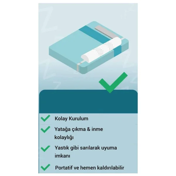 Wellgro 140 Cm Sünger Yatak Bariyeri, Çocuk Yatak Kenar Korkuluğu - Görsel 5