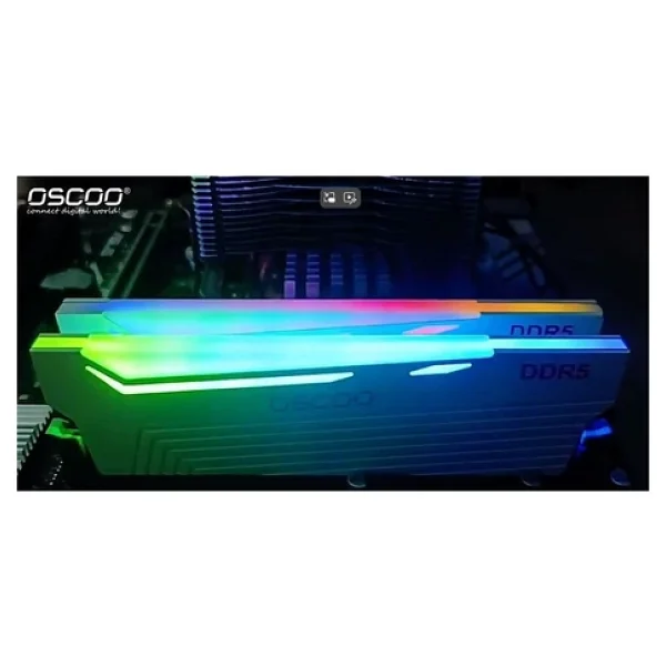 Oscoo White Radiantx R500 RGB 32gb (2x16) 6000mhz Cl46 DDR5 1.35v RAM - Görsel 6