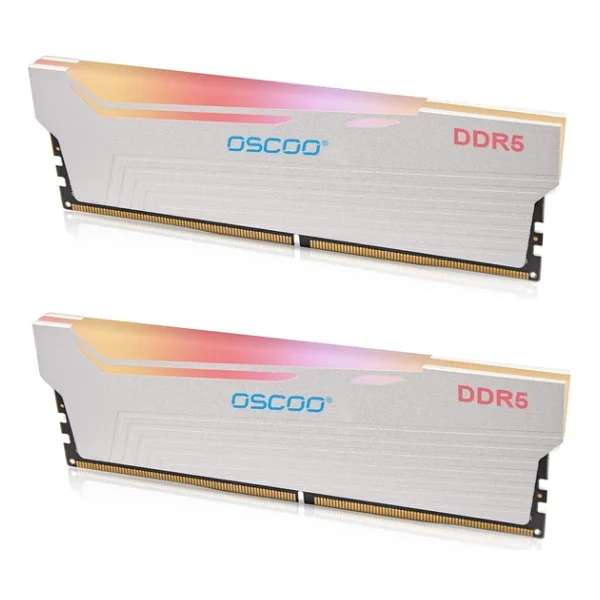 Oscoo White Radiantx R500 RGB 32gb (2x16) 6000mhz Cl46 DDR5 1.35v RAM - Görsel 5