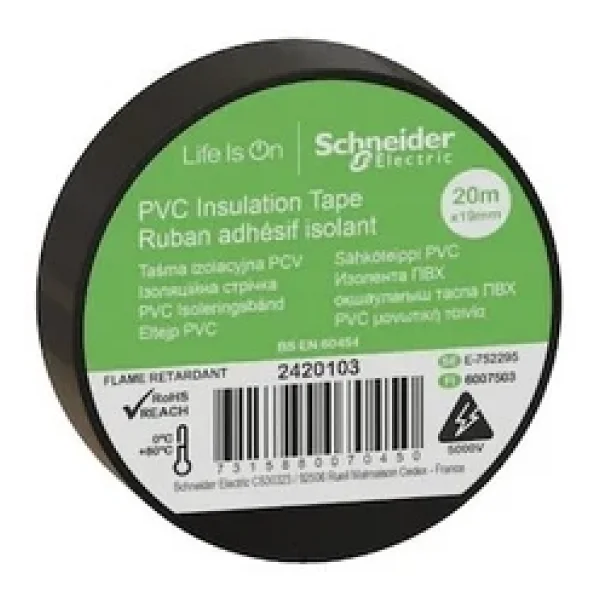 Schneider Thorsman 2420103-8 19 Mm X 20 M 8 Adet Siyah Elektrik Bandı - Görsel 4