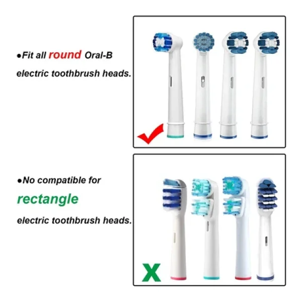 Orident Oral-B Uyumlu Şarjlı Diş Fırçası Ve Elektrikli Diş Fırçası Başlıkları Için Koruma Kapağı 3 Adet - Görsel 7