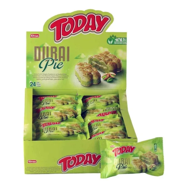 Today Dubai Pie Antep Fıstıklı Kadayıflı Kek 40 Gr. 24 Adet (1 Kutu) - Görsel 6