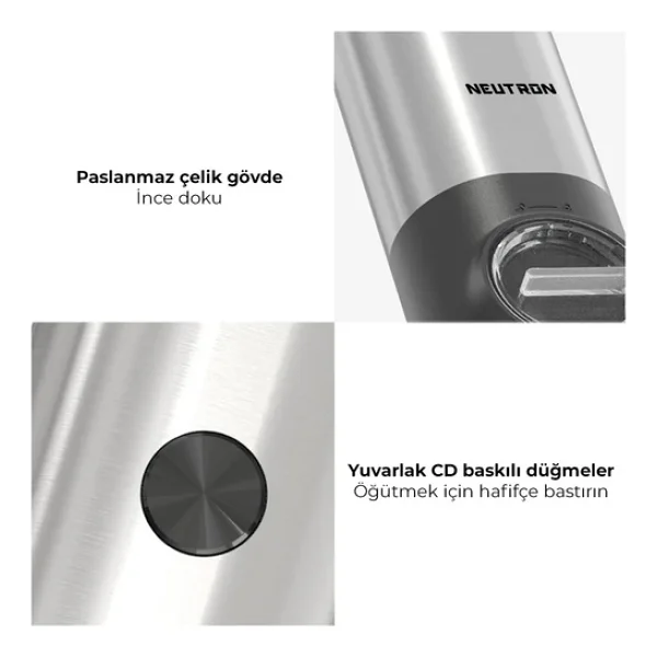 Neutron Ntl-Pg-22d Elektrikli 2'li Baharat Öğütücü - Görsel 7