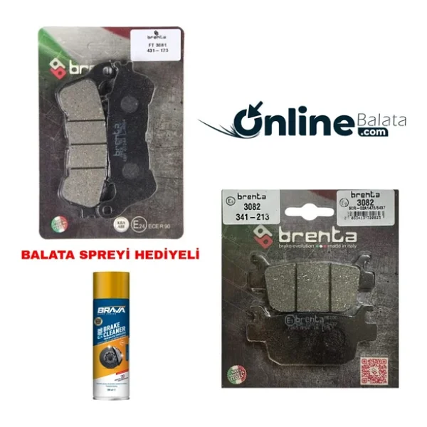 Honda Forza 300 Brenta Fren Balata Takımı Ön Ve Arka Ob4261 - Görsel 3