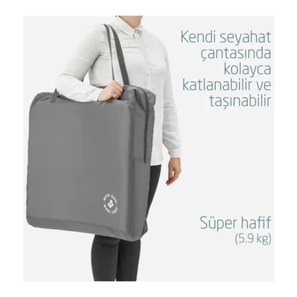 Maxi-Cosi Iris Beyond Grey 2'si 1 Arada Çift Katlı Park Yatak - Görsel 4