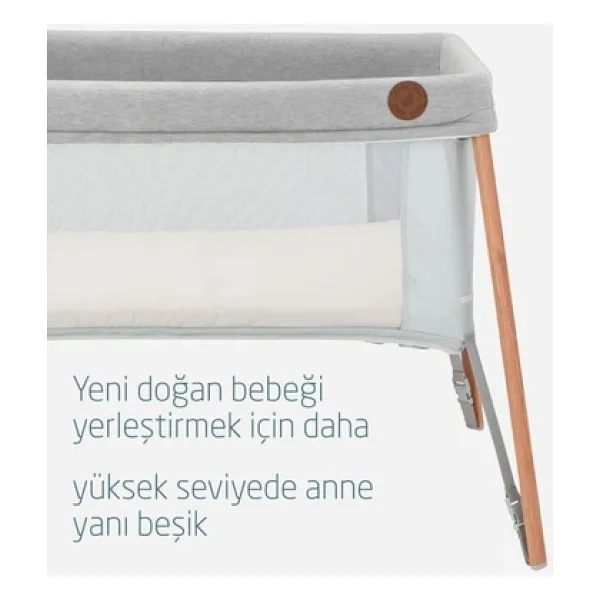 Maxi-Cosi Iris Beyond Grey 2'si 1 Arada Çift Katlı Park Yatak - Görsel 3