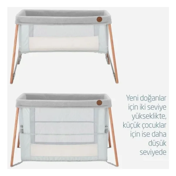 Maxi-Cosi Iris Beyond Grey 2'si 1 Arada Çift Katlı Park Yatak - Görsel 5