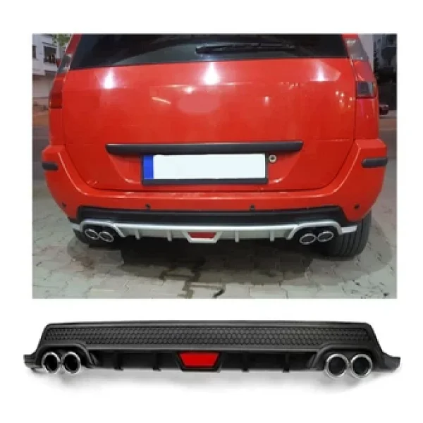 Oto H.İ.T. Ford Fusıon Uyumlu Body Kit Difüzör 4 Çıkış Yuvarlak Siyah Model 2 - Görsel 6